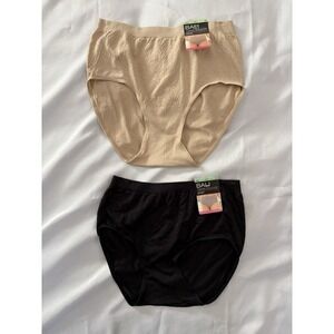 NEW Bali Comfort Revolution Bali Briefs Style 803J Size 8/9 Multicolor 2 Pair